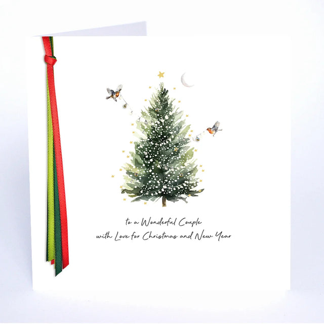 To A Wonderful Couple With Love for Christmas Card