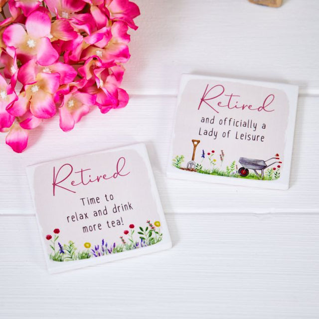 Retirement Drink More Tea Coaster