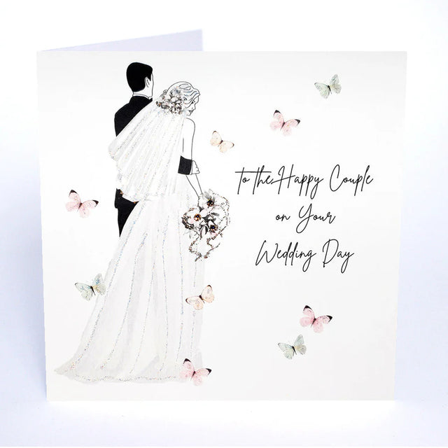 Happy Couple On Your Wedding Day Card