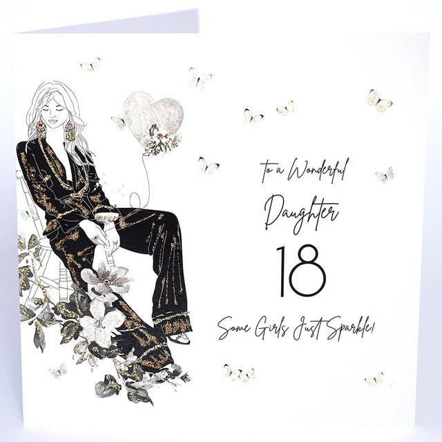 Wonderful Daughter 18th Birthday Large Card