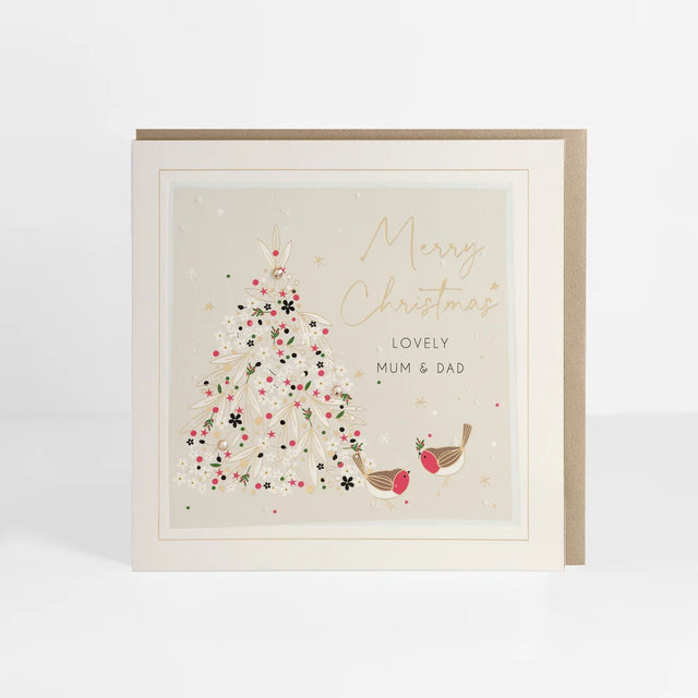 Signature Mum & Dad Tree Christmas Card