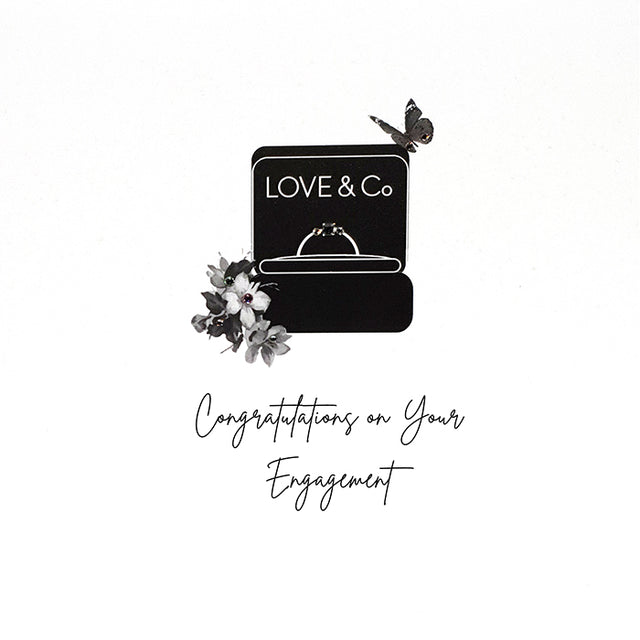 Congratulations Engagement Card - Ring Box