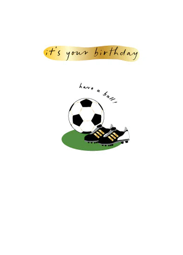 Birthday Football Card