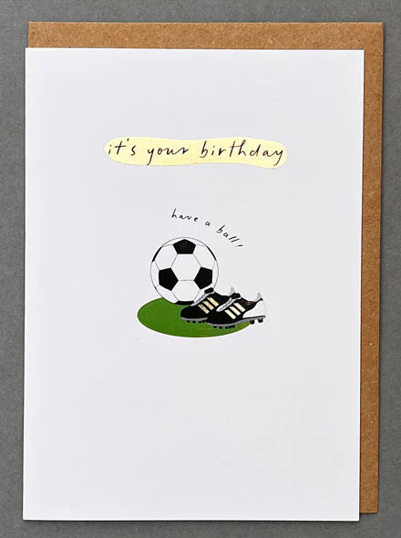 Birthday Football Card