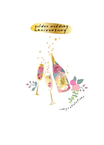 Golden Wedding Anniversary Card