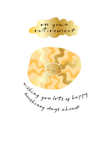 On Your Retirement Sunshine Card
