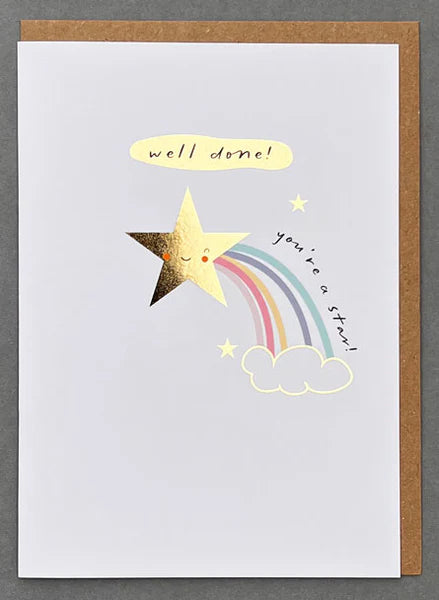 Well Done Youre A Star Card