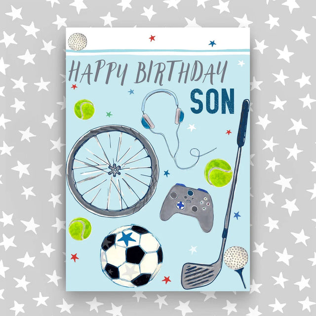 Son Birthday Card - Sports