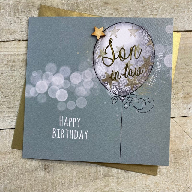 Son-in-Law Birthday Card - Balloon