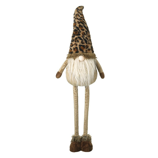 Tall Gonk With Leopard Print Hat - Large