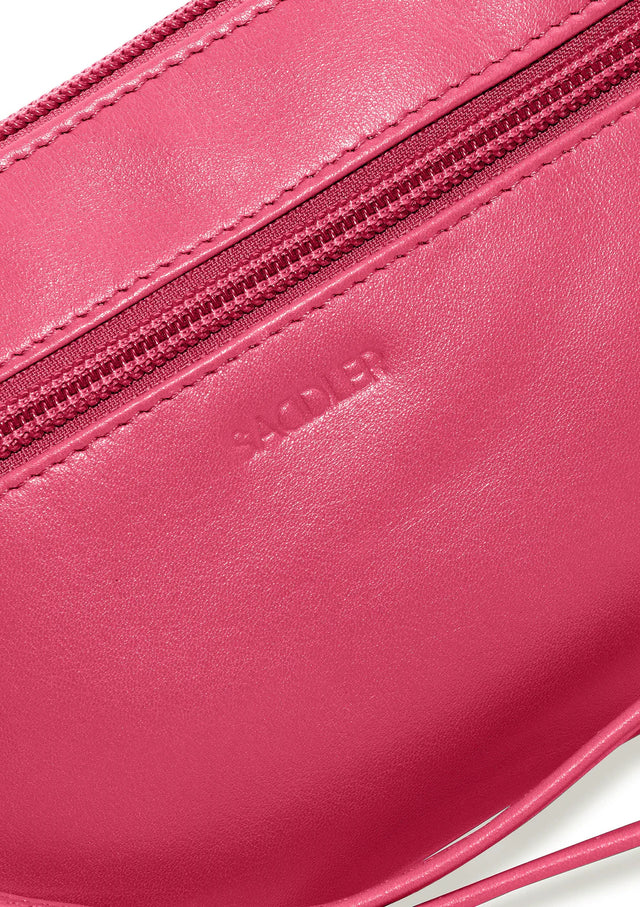 Saddler Scarlett Leather Zip Top Mini Clutch - Fuchsia