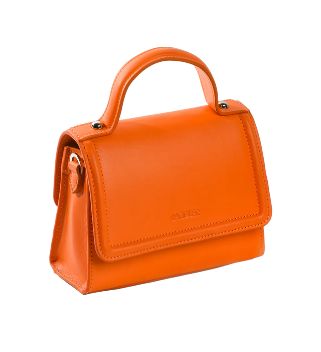 Saddler Tina Real Leather Handbag - Orange