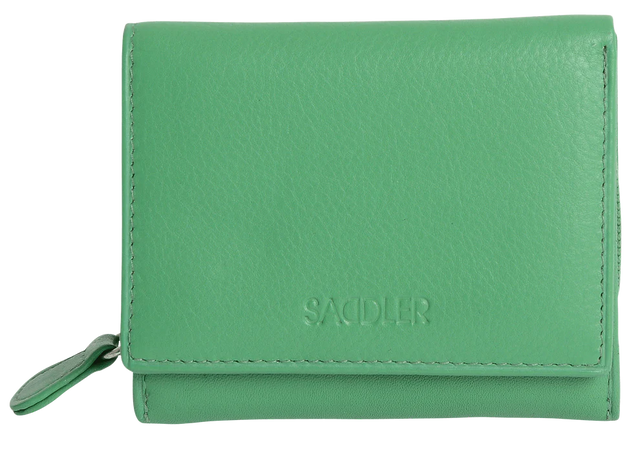 Saddler Carla Leather Compact Trifold Purse - Green
