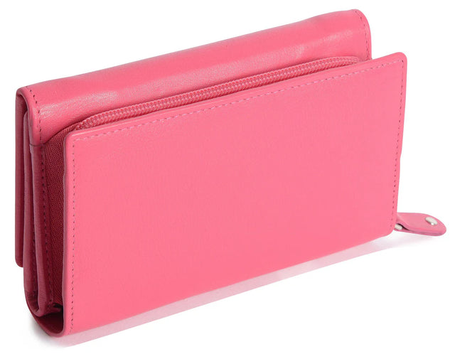 Saddler Eleanor Tri Fold Purse - Fuchsia
