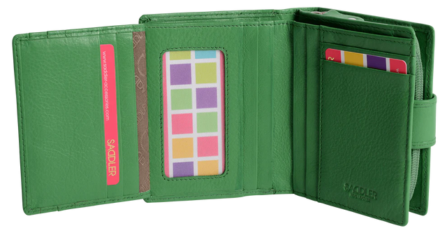 Saddler Emily Leather Mid-size Purse - Green