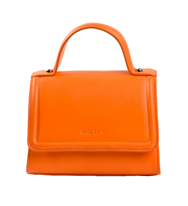 Saddler Tina Real Leather Handbag - Orange
