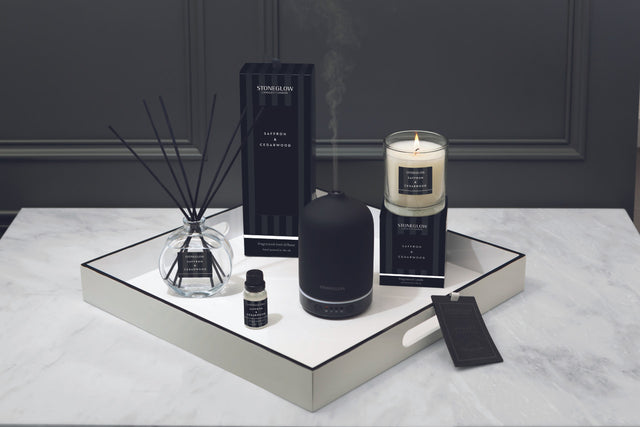 Stoneglow Saffron & Cedarwood Candle