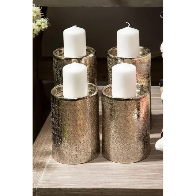 Silver Candle Holder - Small