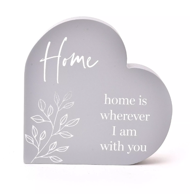 Moments Heart Plaque - Home