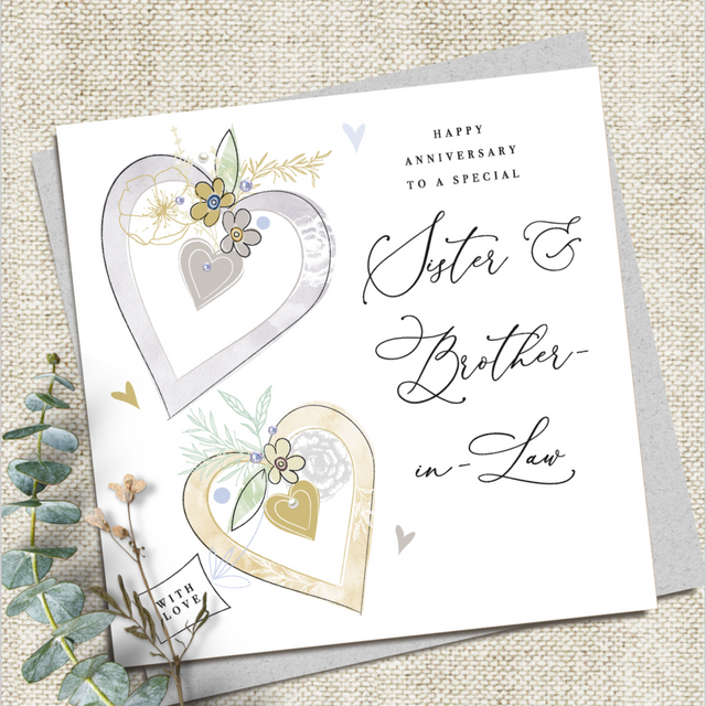 Sister & Brother In Law Anniversary Card