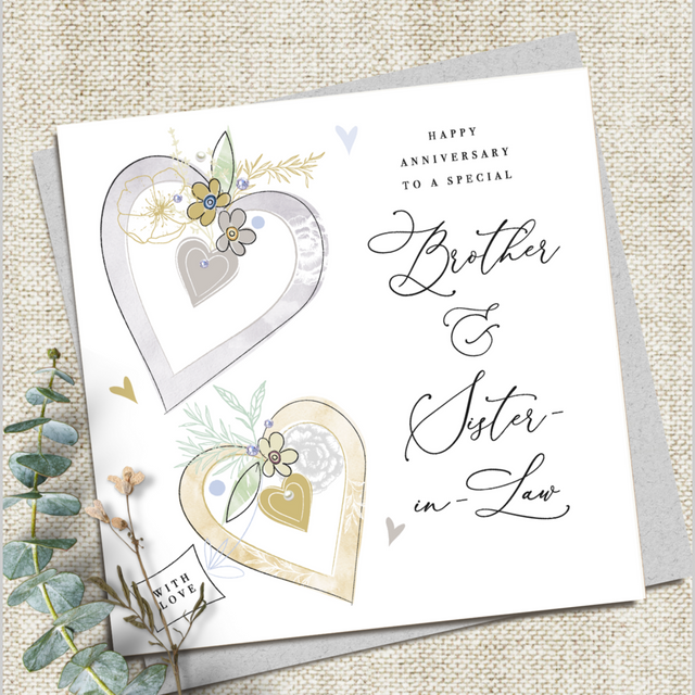 Brother & Sister In Law Anniversary Card