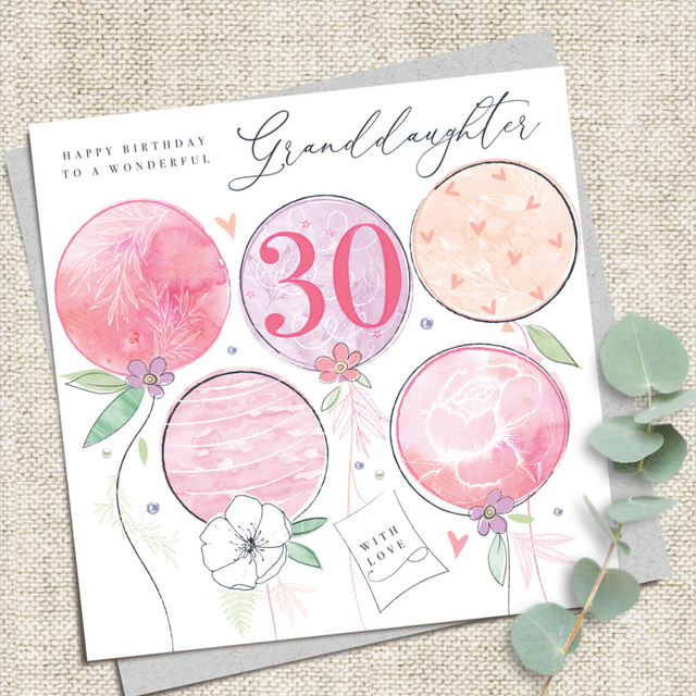 Granddaughter 30th Birthday Card