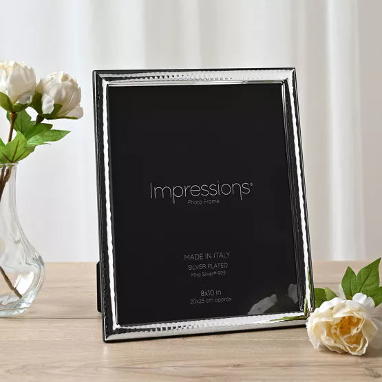 Silver Hammered 8' x 10' Photo Frame