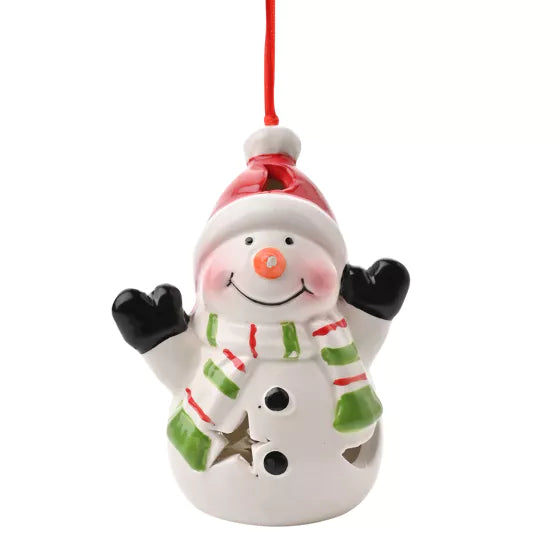Snowman Light Up Hanging Ornament