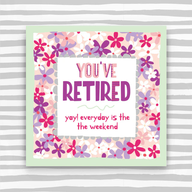 You've Retired Pink Card