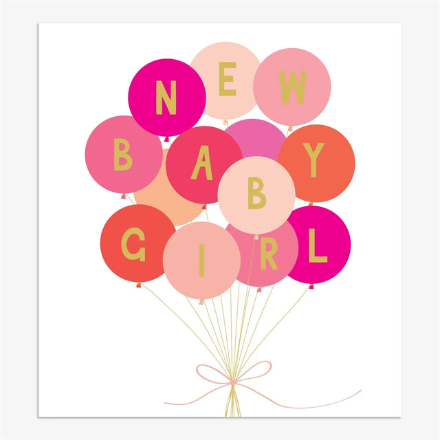 Think of Me Baby Girl Card