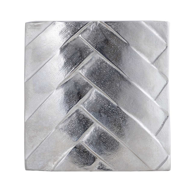 Metal Nickel Vase 29cm