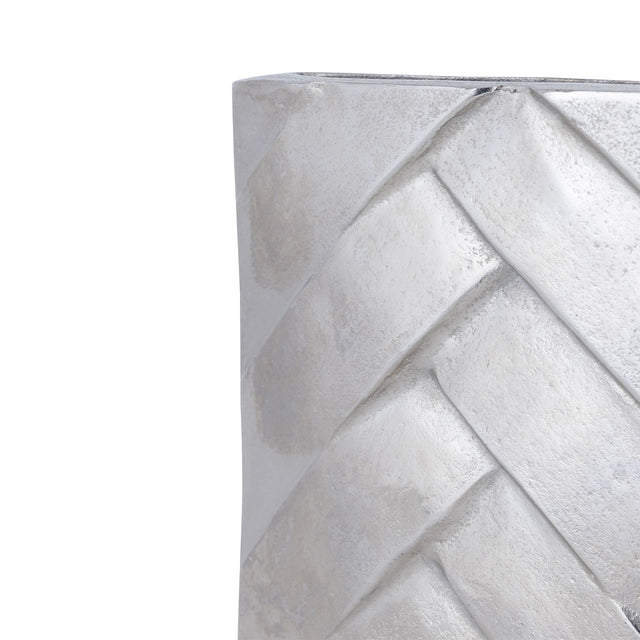 Metal Nickel Vase 29cm