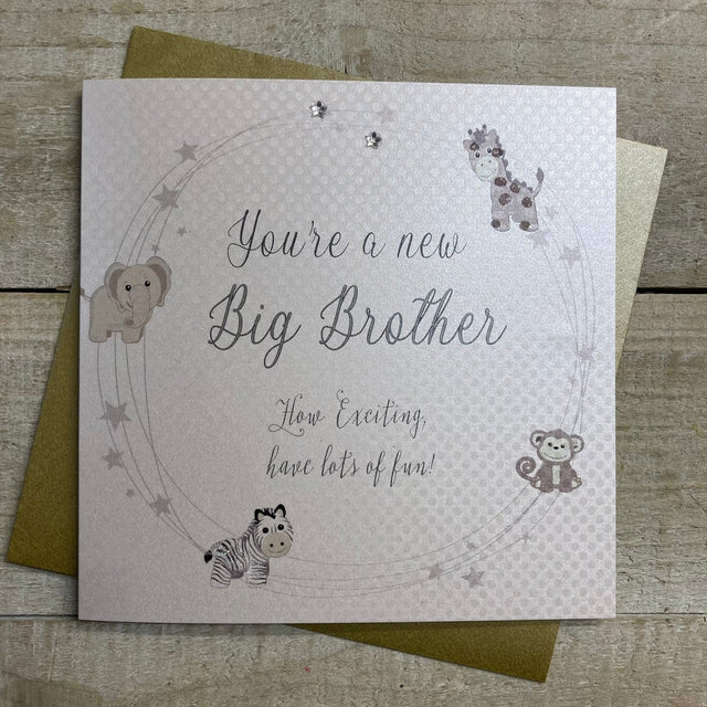 White Cotton New Big Brother Card