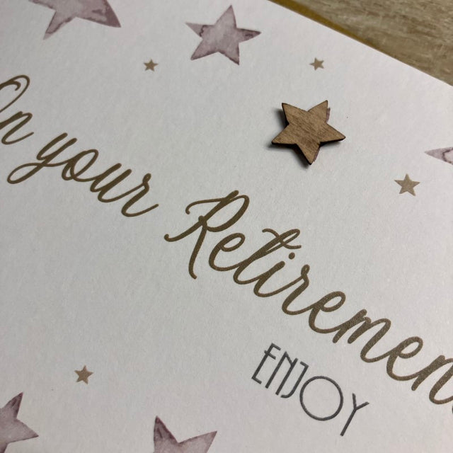 Retirement Card - Stars
