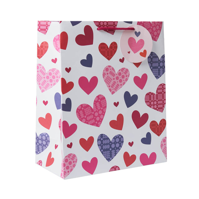 Tapestry Hearts Gift Portrait Bag