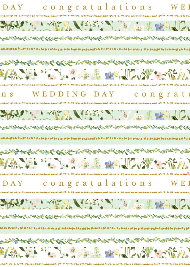 Wildflower Wedding Gift Wrap
