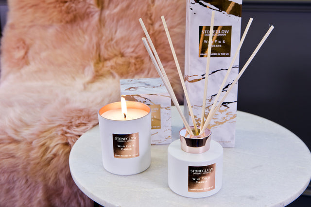 Stoneglow Luna - Wild Fig & Cassis Glass Candle