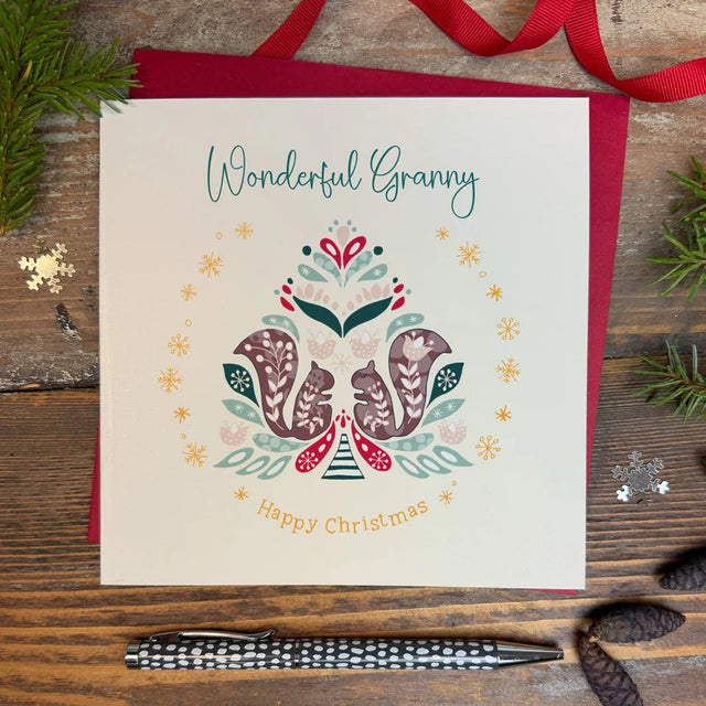 Wonderful Granny Christmas Card