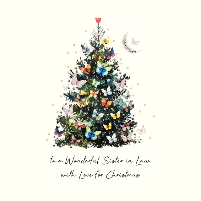 To a Wonderful Sister in Law With Love for Christmas Card