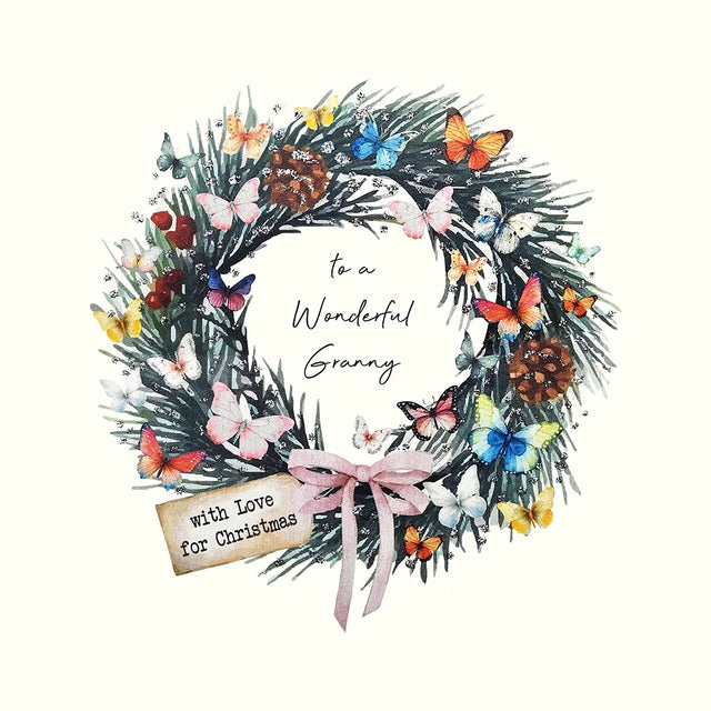 To a Wonderful Granny Christmas Card