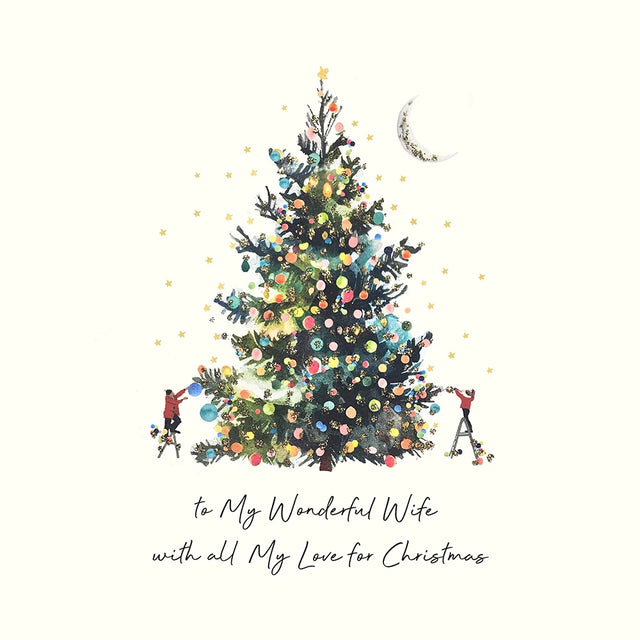To My Wonderful Wife With All My Love for Christmas - Large