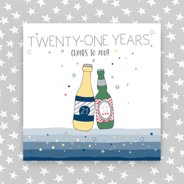 21 Years Greetings Card