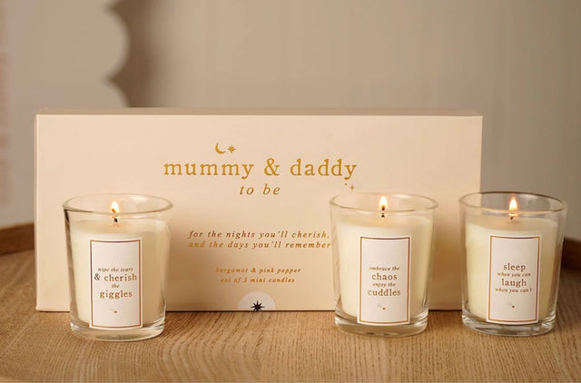 Bambino Mini Candle Set - Mummy & Daddy To Be