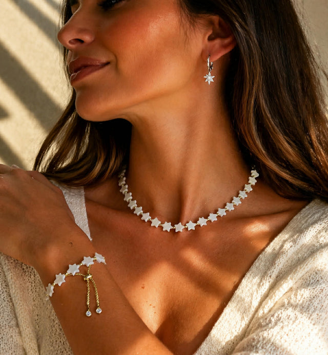 White Star Slider Bracelet