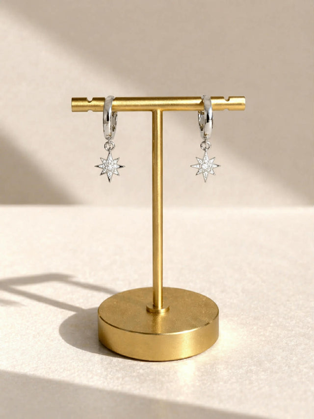 Star Earrings - Silver