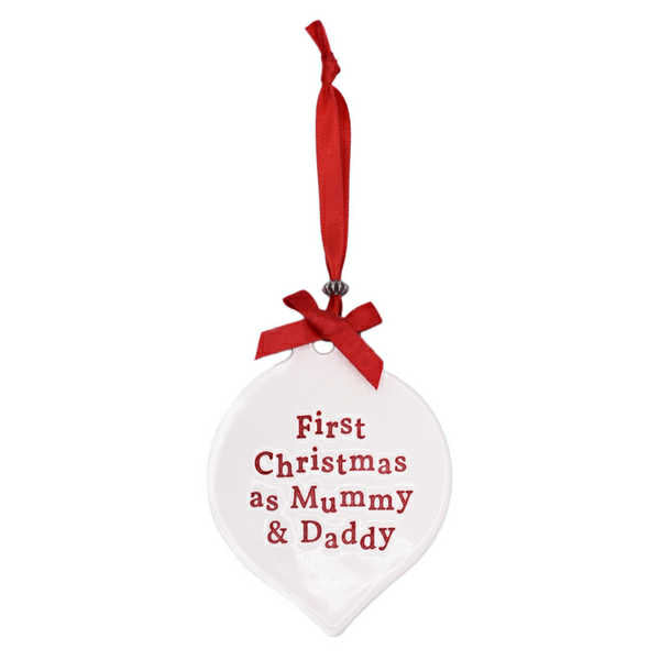 First Christmas as Mummy & Daddy Ceramic Tree