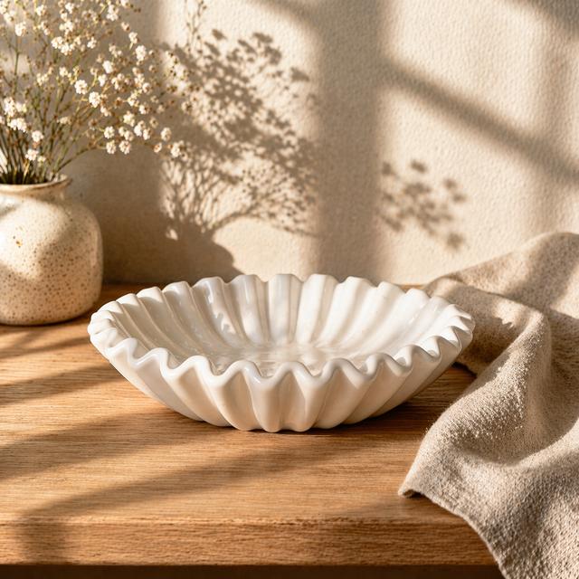 White Wave Bowl