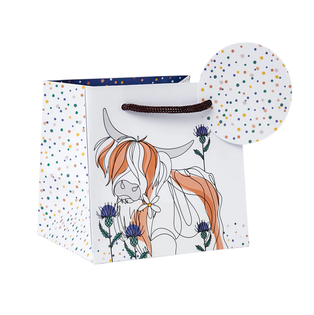 Highland Cow Mug Gift Bag