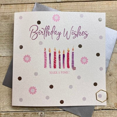 Birthday Wishes Card - Candles
