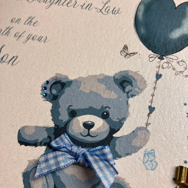 WC Son & DIL Birth Of Your Son Card